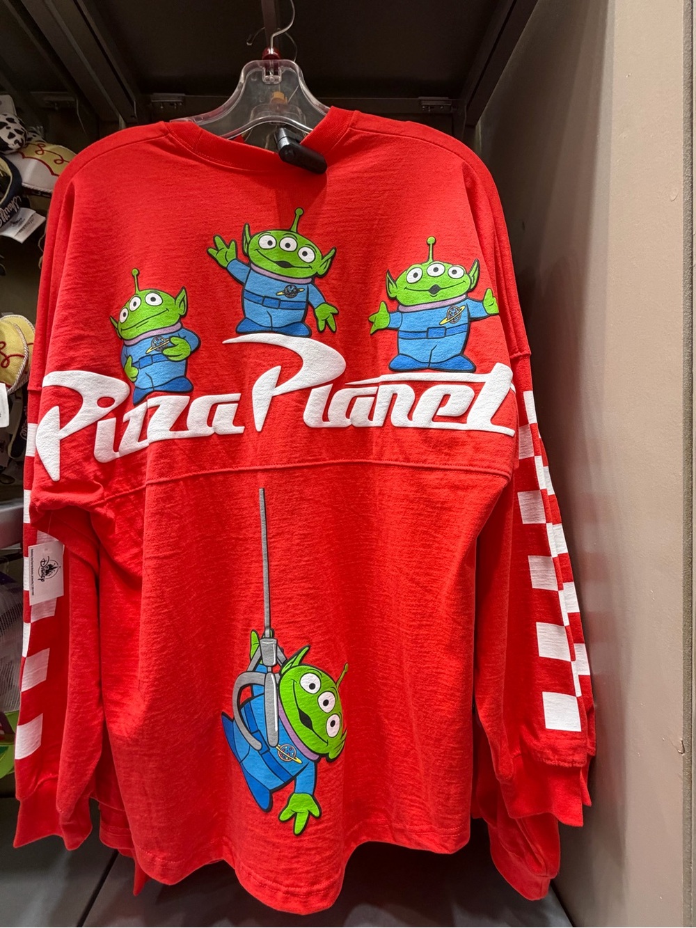 Disney Parks 2026 Pizza Planet Spirit Jersey sweatshirt multiple sizes